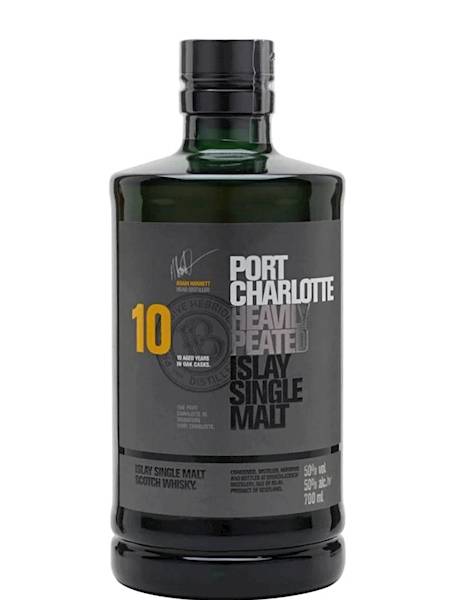 PORT CHARLOTTE 10-LETNI HEAVILY PEATED 50% 0,70L