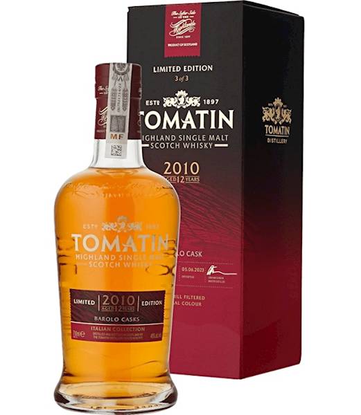 TOMATIN 12-LETNI ITALIAN COLLECTION BAROLO CASK 46% 0,70L