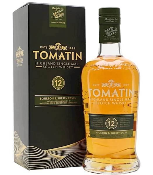 TOMATIN 12-LETNI BOURBON & SHERRY CASKS 40% 0,70L