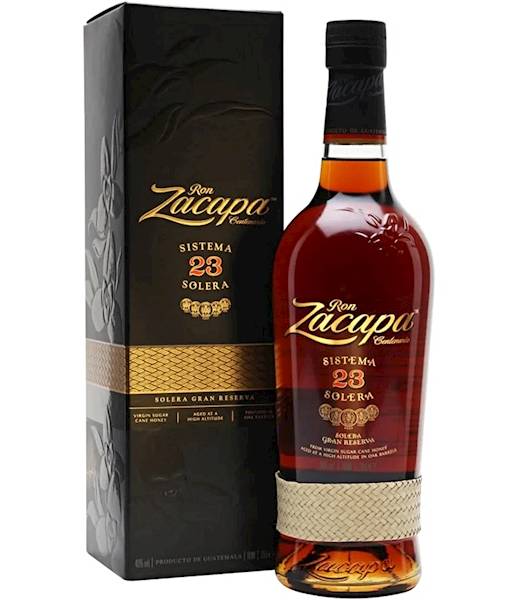 RON ZACAPA CENTENARIO SOLERA GRAN RESERVA SISTEMA SOLERA 23 40% 0,70L