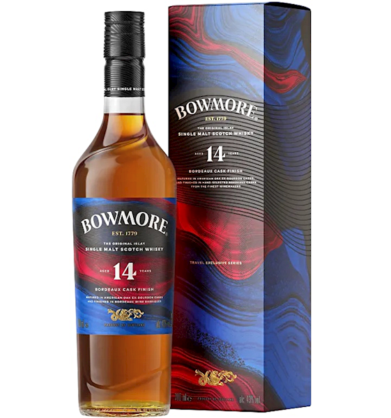 BOWMORE 14-LETNI BORDEAUX CASK FINISH 43% 0,70L