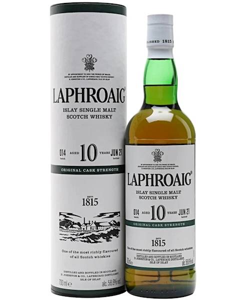 LAPHROAIG 10-LETNI ORIGINAL CASK STRENGTH BATCH 014 58,6% 0,70L