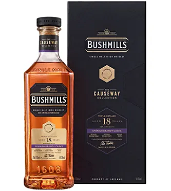 BUSHMILLS 18-LETNI CAUSEWAY COLLECTION SPANISH BRANDY CASKS 54,3% 0,70L