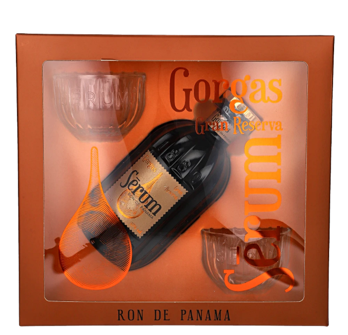 SERUM GORGAS GRAN RESERVA RUM 40% 0,70L + SZKLANKI