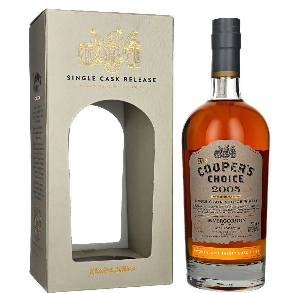 COOPERS CHOICE INVERGORDON 19-LETNI 2005 AMONTILLADO SHERRY CASK FINISH 49,5% 0,70L