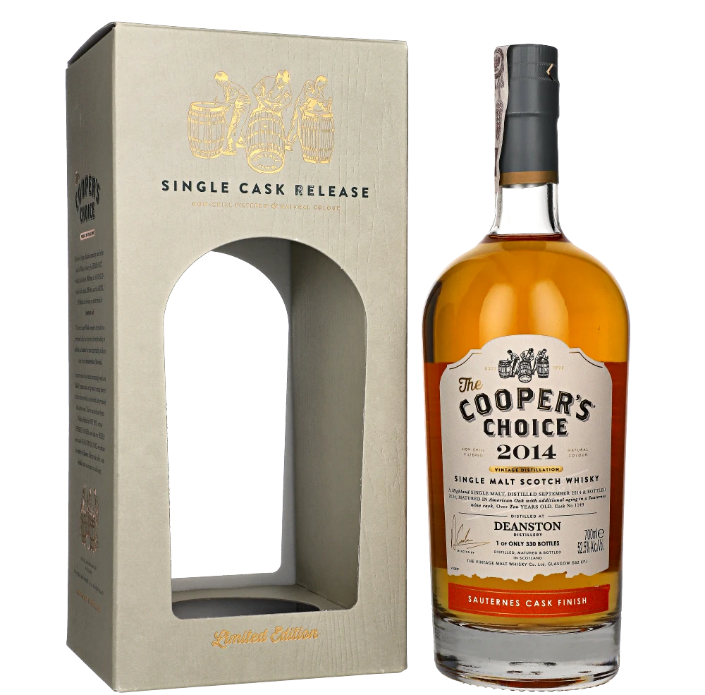 COOPER'S CHOICE DEANSTON 10-LETNI 2014 SAUTERNES CASK FINISH 52,5% 0,70L