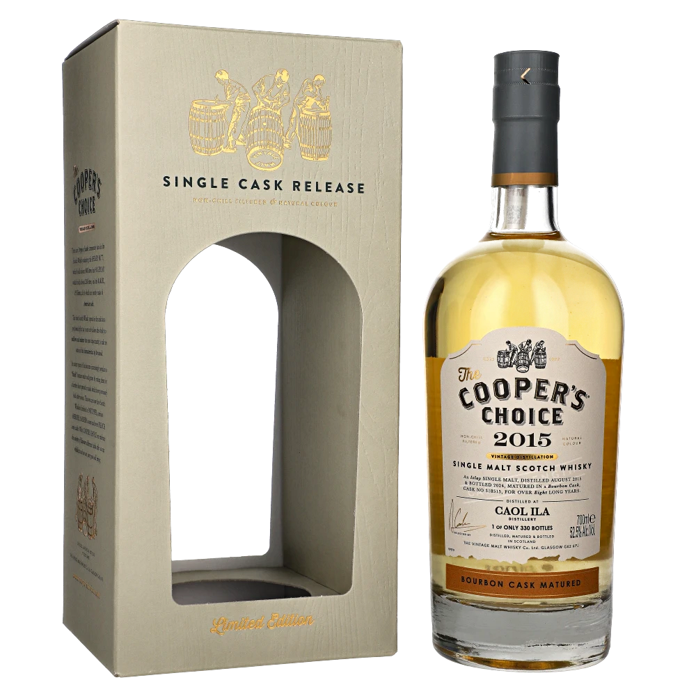 COOPERS CHOICE CAOL ILA 8-LETNIA 2015 BOURBON CASK MATURED 52,5% 0,70L