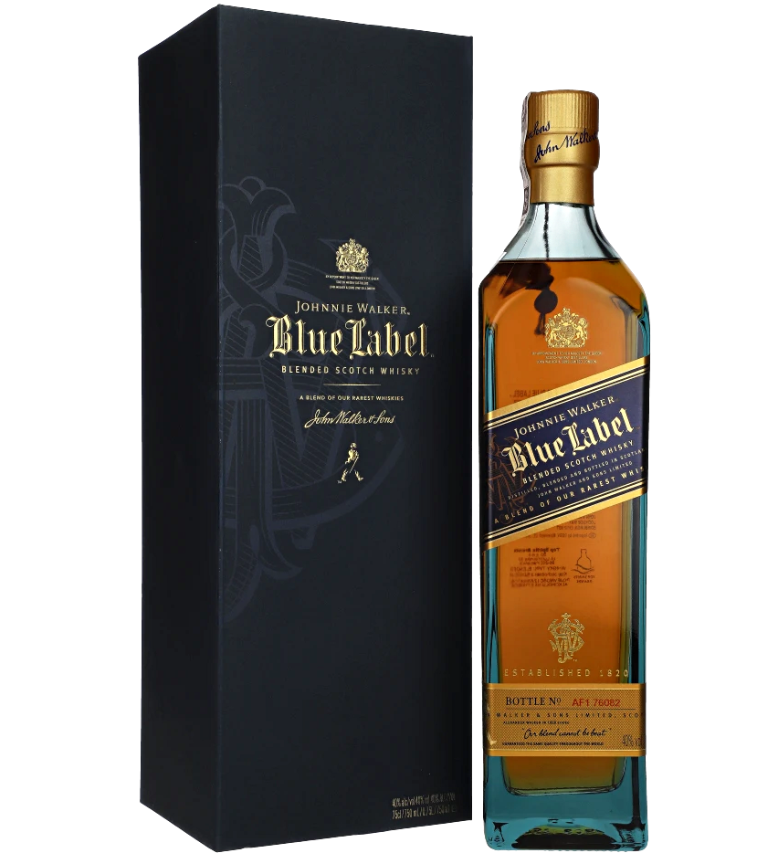 JOHNNIE WALKER BLUE LABEL WHISKY 40% 0,75L