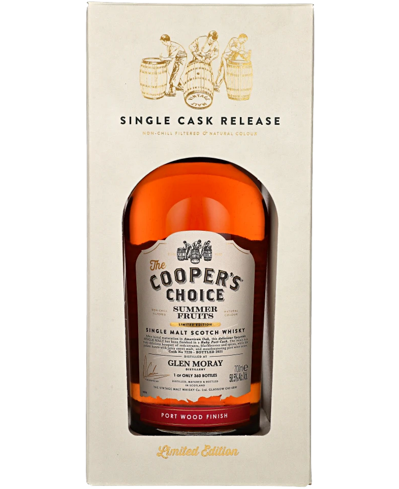 COOPER'S CHOICE GLEN MORAY SUMMER FRUITS PORT WOOD FINISH 58,5% 0,70L