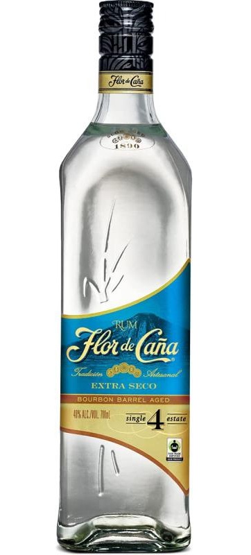 FLOR DE CANA No.4 EXTRA SECO RUM 40% 0,75L