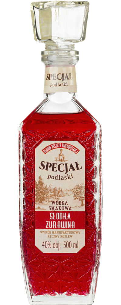 SPECJAŁ PODLASKI SŁODKA ŻURAWINA 40% 0,50L