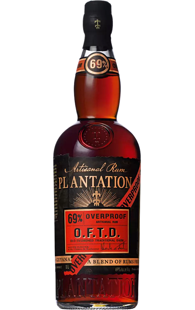 PLANTATION O.F.T.D OVERPROOF DARK RUM 69% 1L