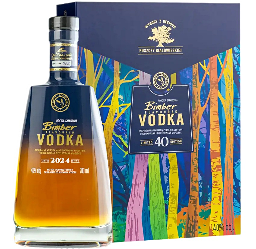 BIMBER FLAVOURED VODKA 40% 0,70L + KIELISZKI