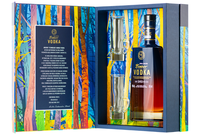 BIMBER FLAVOURED VODKA 40% 0,70L + KIELISZKI