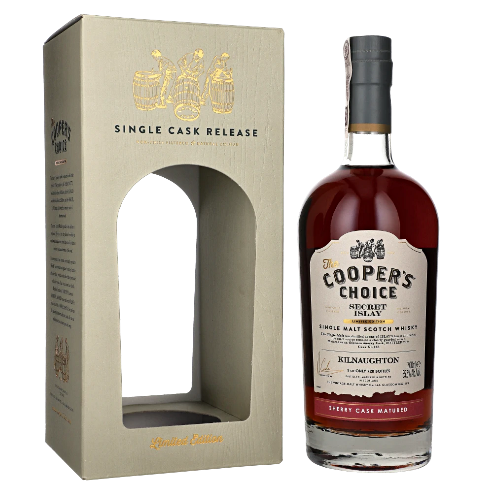 COOPER'S CHOICE SECRET ISLAY KILNAUGHTON SHERRY CASK MATURED 55,5% 0,70L