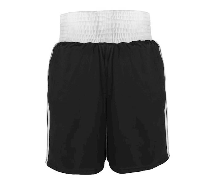 Szorty bokserskie Adidas Boxing Punch Line IBA Czarny/Biały - Rozmiar: M
