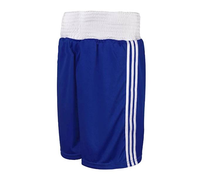 Szorty bokserskie Adidas Boxing Punch Line IBA Granatowy/Biały - Rozmiar: XL