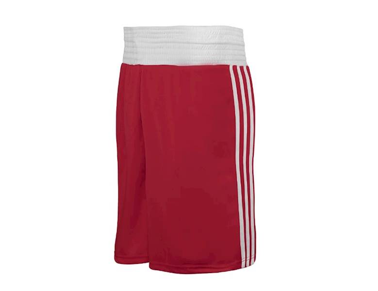 Szorty bokserskie Adidas Boxing Punch Line IBA Czerwony/Biały - Rozmiar: M