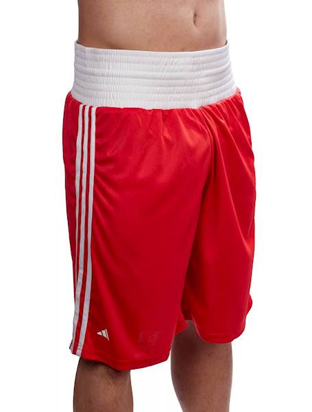 Szorty bokserskie Adidas Boxing Punch Line IBA Czerwony/Biały - Rozmiar: M