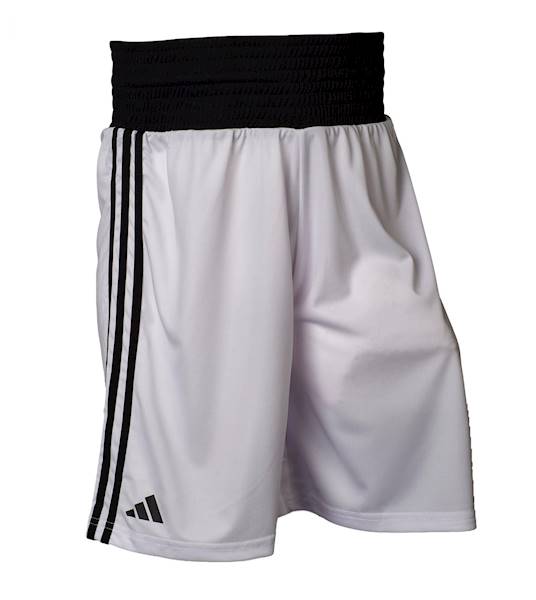 Szorty bokserskie Adidas Boxing Punch Line IBA Biały/Czarny - Rozmiar: L