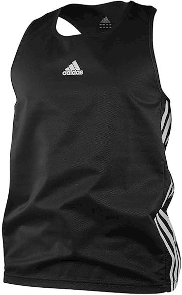 Koszulka bokserska Adidas IBA Czarny/Biały • Rozmiar: XL