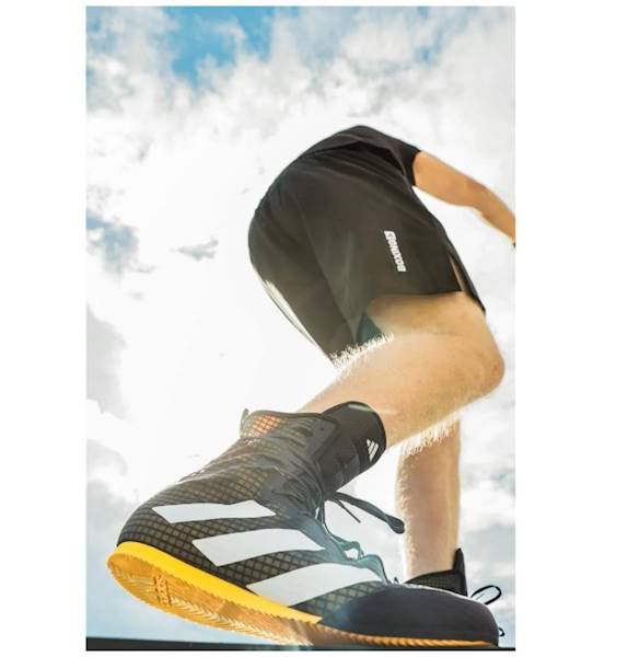 Buty bokserskie Adidas Box Hog 4 Czarny/Biały/Pomarańczowy • Rozmiar: 43