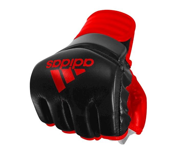 Rękawice MMA/Grappling Adidas Traditional Czarny/Czerwony • Rozmiar: S