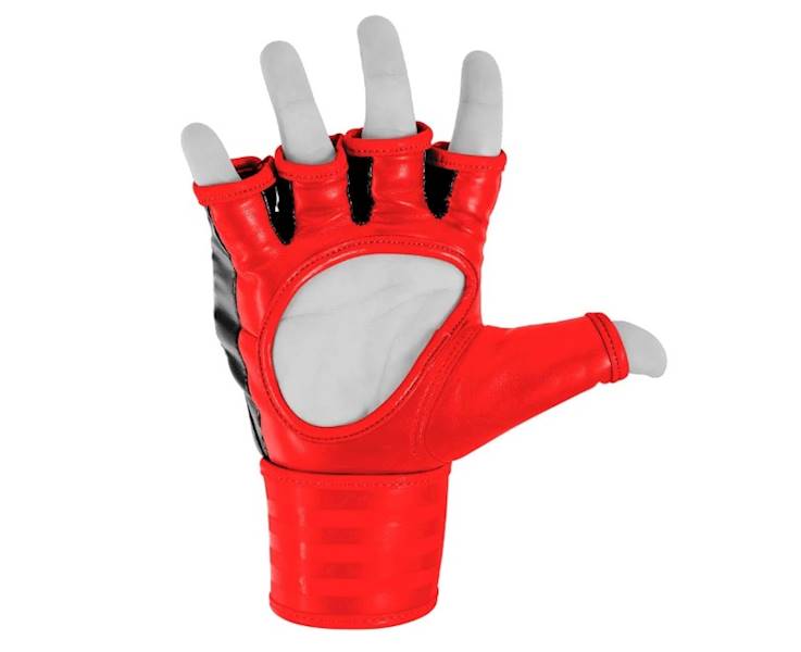 Rękawice MMA/Grappling Adidas Traditional Czarny/Czerwony • Rozmiar: S