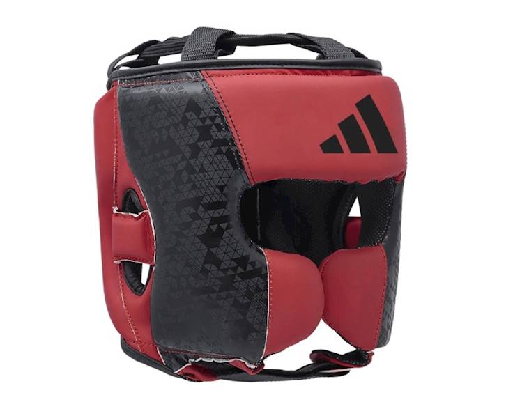Kask bokserski Adidas Combat 50 Czerwony/Czarny • Rozmiar: S