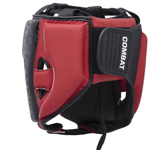 Kask bokserski Adidas Combat 50 Czerwony/Czarny • Rozmiar: M
