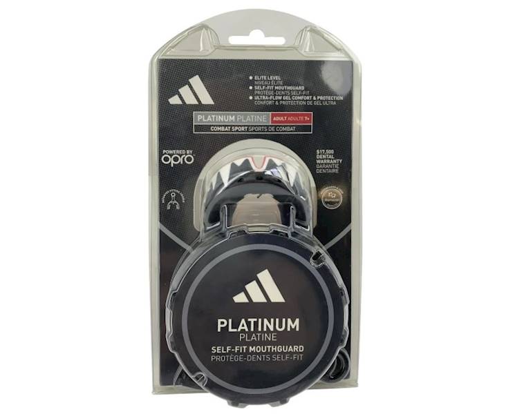 Ochraniacz na zęby Adidas OPRO Gen4 Platinum Senior Czerwony/Czarny/Biały