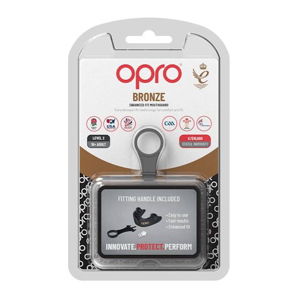 Ochraniacz na zęby Adidas OPRO Gen4 Bronze-Edition Senior Czerwony