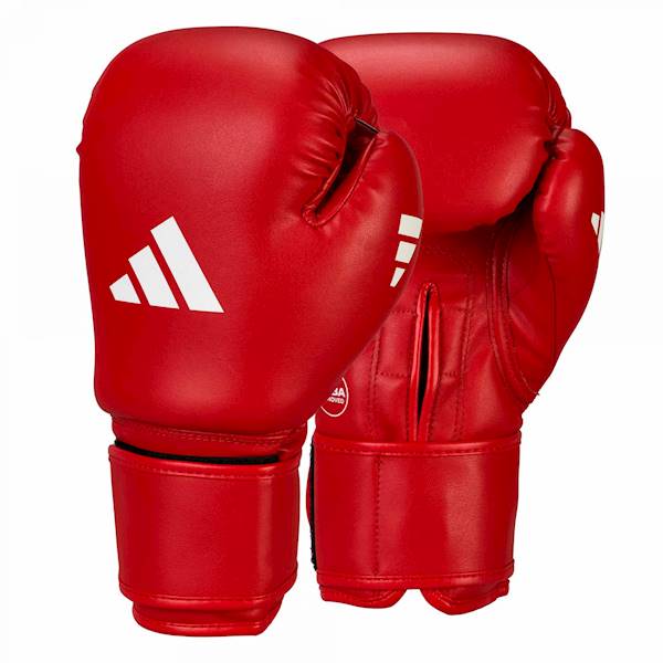Rękawice bokserskie Adidas IBA Skóra Cactus Czerwony • Waga: 10 OZ