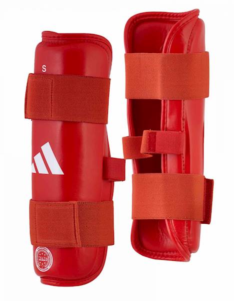 Ochraniacze piszczeli Adidas WAKO Czerwony • Rozmiar: S