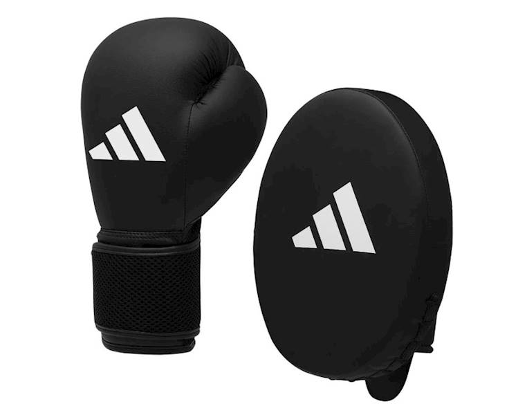 Zestaw bokserski Adidas Boxing Kit 2 Czarny/Biały