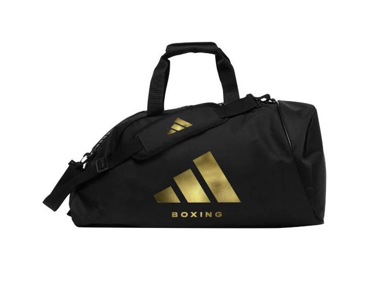 Torba bokserska Adidas 2in1 Boxing Bag Czarny/Złoty • Rozmiar: M