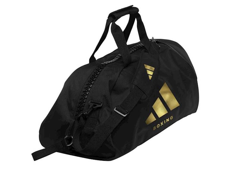 Torba bokserska Adidas 2in1 Boxing Bag Czarny/Złoty • Rozmiar: L