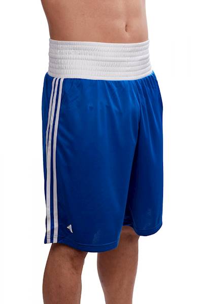 Szorty bokserskie Adidas Boxing Punch Line IBA Granatowy/Biały - Rozmiar: XS