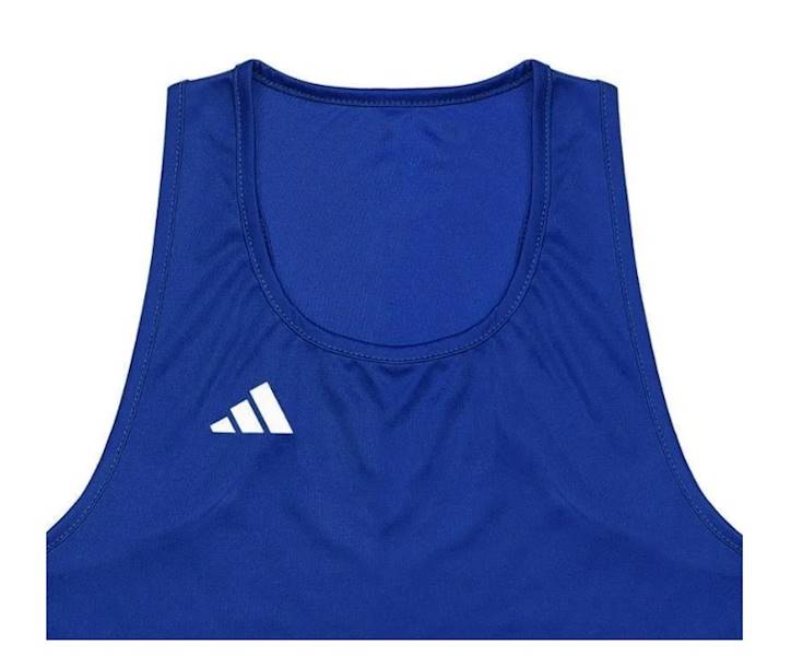 Koszulka bokserska Adidas IBA Granatowy/Biały • Rozmiar: XS
