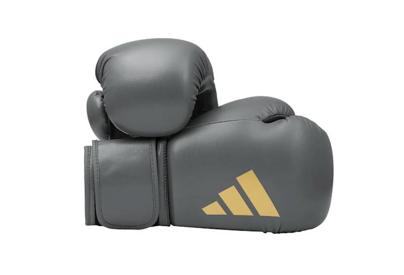 Rękawice bokserskie Adidas Speed 50 Popielaty/Złoty • Waga: 10 OZ