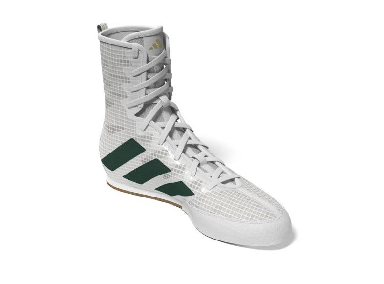 Buty bokserskie Adidas Box Hog 4 Biały/Zielony • Rozmiar: 43 1/3