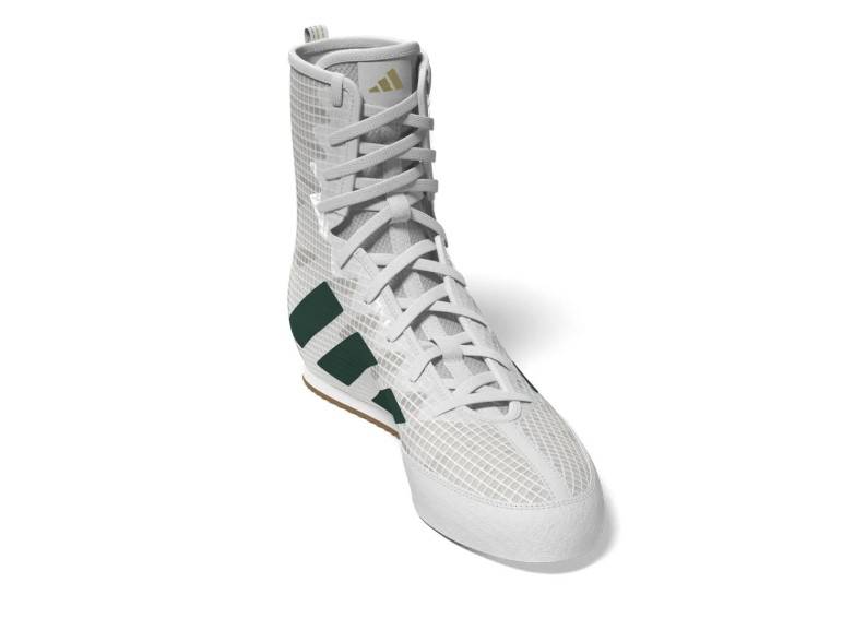 Buty bokserskie Adidas Box Hog 4 Biały/Zielony • Rozmiar: 43 1/3