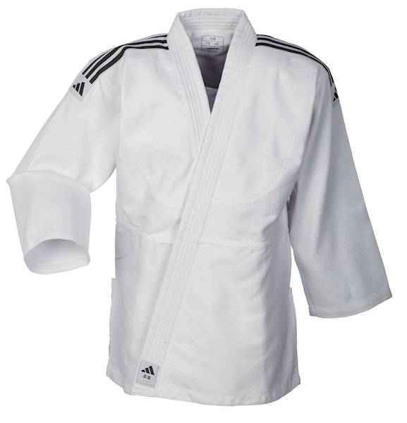 Judoga Adidas J350 Judo Uniform Club Biały/Czarny • Rozmiar: 120