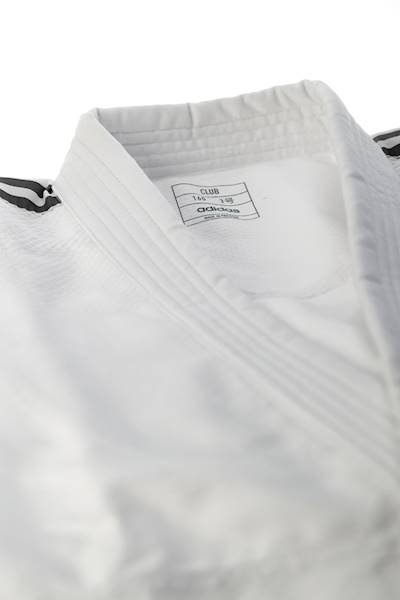 Judoga Adidas J350 Judo Uniform Club Biały/Czarny • Rozmiar: 140