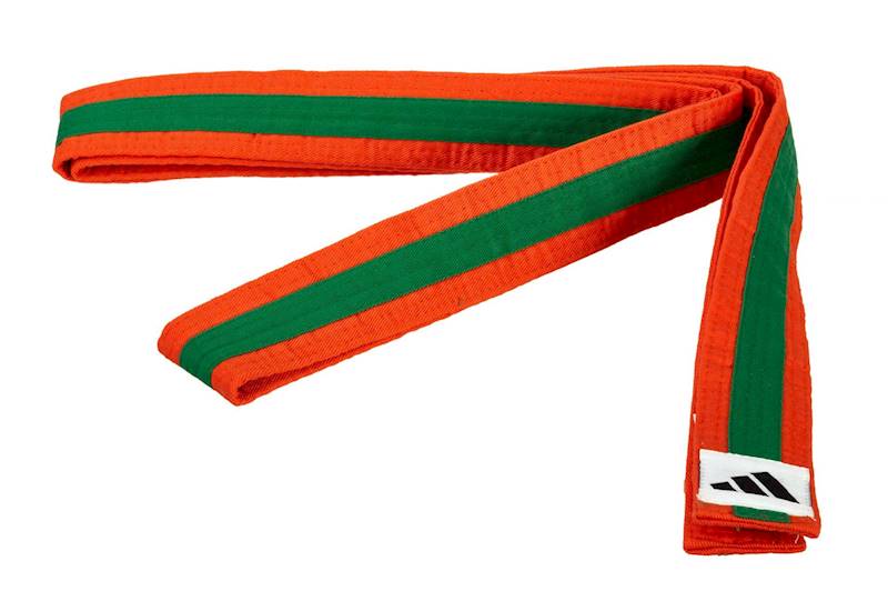 Pas do sportów walki Adidas Pomarańczowy/Zielony/Pomarańczowy • Długość: 300