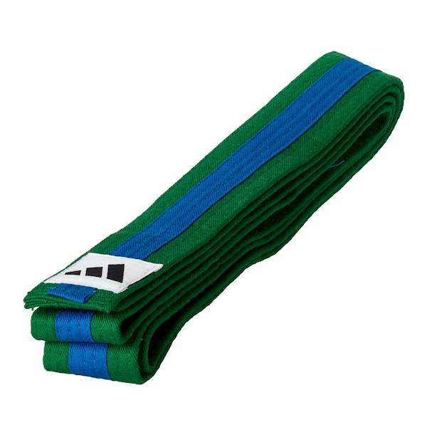 Pas do sportów walki Adidas Zielony/Niebieski/Zielony • Długość: 220