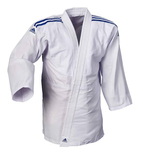 Judoga Adidas J250 Biały/Niebieski • Rozmiar: 150