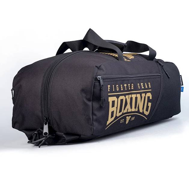 Torba bokserska Fighter Czarny/Złoty • Rozmiar: M