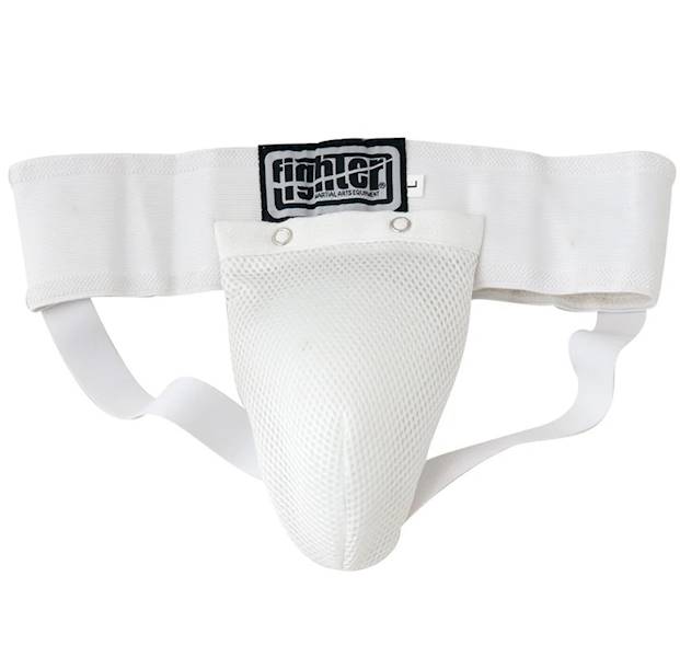 Ochraniacz krocza Fighter Biały • Rozmiar: XL