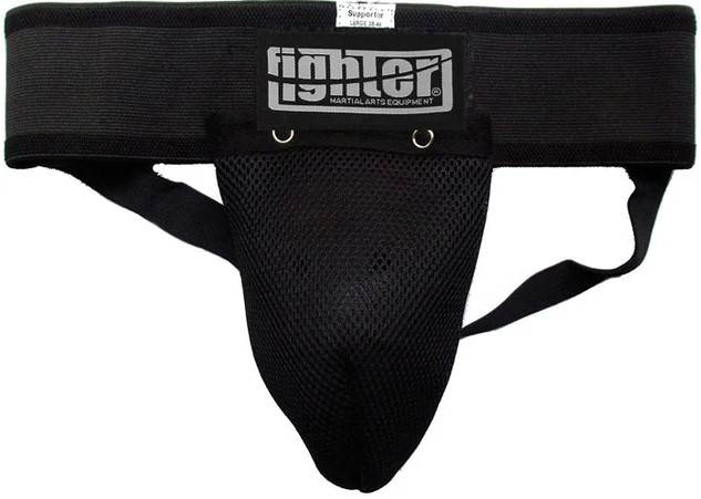 Ochraniacz krocza Fighter Czarny • Rozmiar: XL